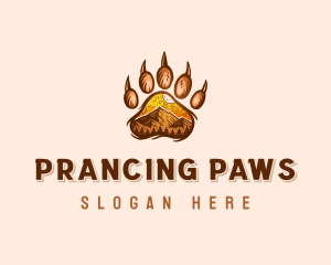 Mountain Bear Paw logo design