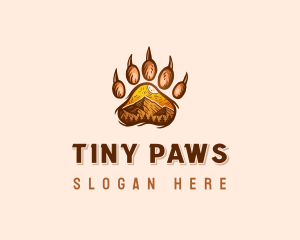 Mountain Bear Paw logo design