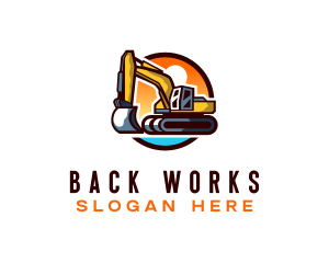 Demolition Excavation Machine logo design