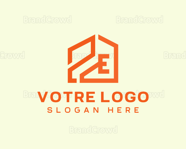 Home Renovation Letter E Logo