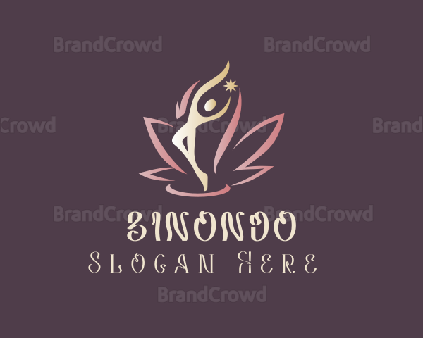 Human Lotus Flower Logo