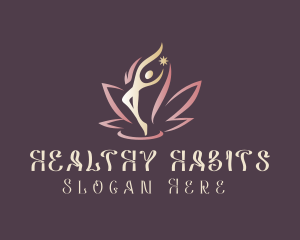 Human Lotus Flower logo design