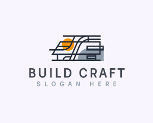 Modern Minimalist Building logo design