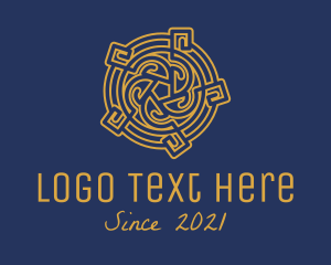 Bronze - Medieval Celtic Knot logo design