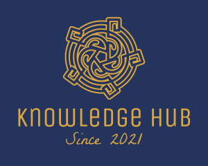 Centerpiece - Medieval Celtic Knot logo design
