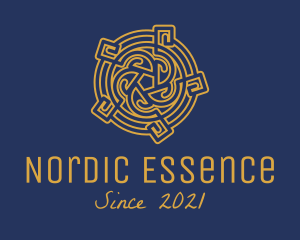 Nordic - Medieval Celtic Knot logo design