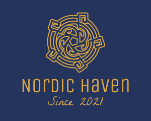 Nordic - Medieval Celtic Knot logo design