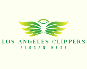 Leaf Angel Wings logo design