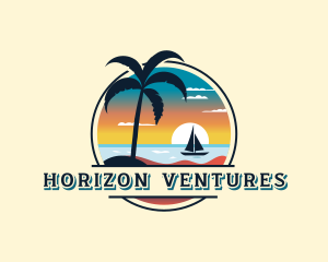 Beach Resort Sailing logo design