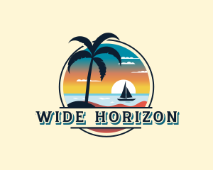 Beach Resort Sailing logo design