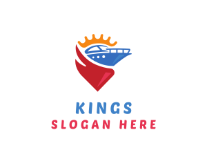 Luxury Boat King logo design