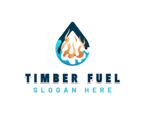 Fire Gasoline Fuel logo design