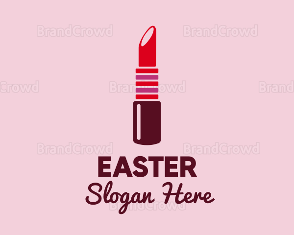 Bright Red Lipstick Logo