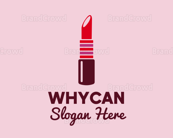 Bright Red Lipstick Logo