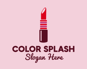 Bright Red Lipstick  logo design