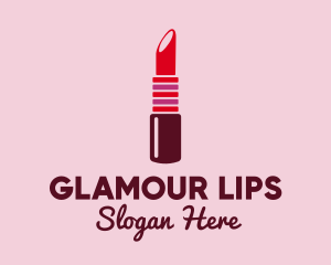 Lipstick - Bright Red Lipstick logo design