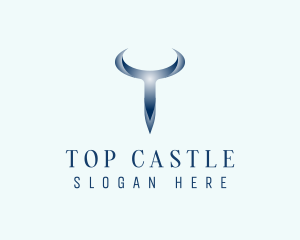 Letter T Generic Horn logo design