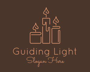 Wax Pillar Candle logo design