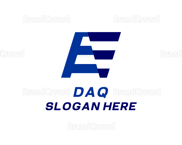 Digital Media Telecom Letter E Logo