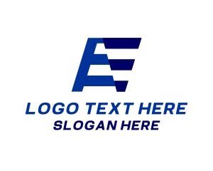 Network - Digital Media Telecom Letter E logo design