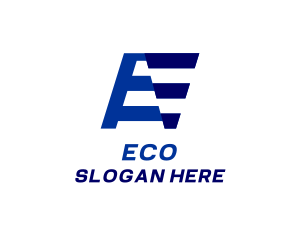 Digital Media Telecom Letter E logo design