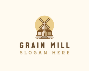 Flour Mill Production logo design