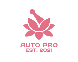 Mixing Bowl - Beauty Product Lotus logo design
