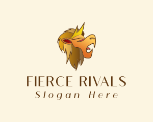 Fierce Gold Lion logo design