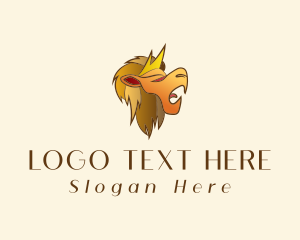 Regal - Fierce Gold Lion logo design