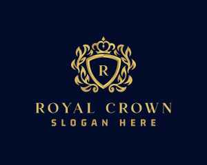 Premium Crown Shield logo design