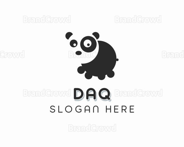 Panda Bear Zoo Logo