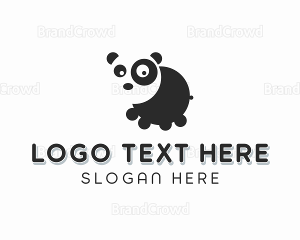 Panda Bear Zoo Logo