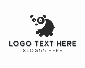 Zoology - Panda Bear Zoo logo design