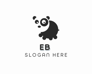 Lazy - Panda Bear Zoo logo design