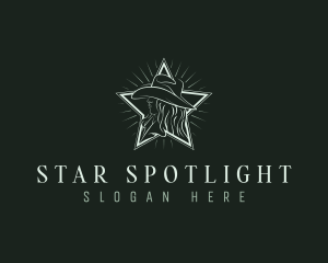 Cowgirl Star Hat logo design