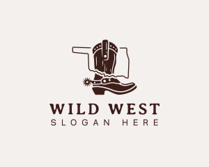 Oklahoma Cowboy Boots logo design