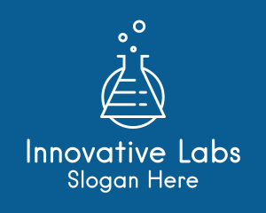 Chemical Flask Laboratory logo design