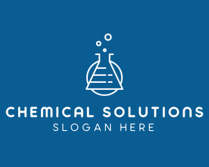 Chemical Flask Laboratory logo design