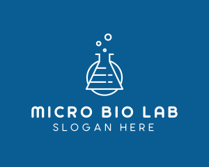 Chemical Flask Laboratory logo design