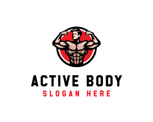 Physical - Bodybuilding Fitness Gym logo design