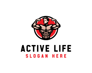 Physical - Bodybuilding Fitness Gym logo design