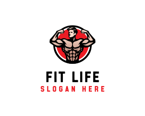 Bodybuilding Fitness Gym logo design