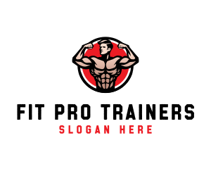 Bodybuilding Fitness Gym logo design