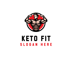 Bodybuilding Fitness Gym logo design