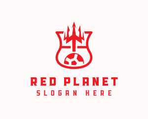 Trident Soccer Shield logo design