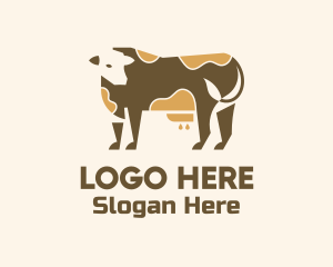 Cow - Dairy Cattle Farm logo design