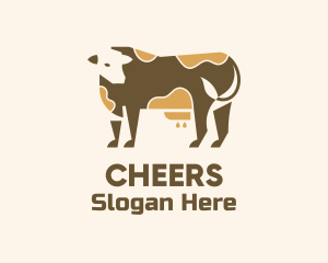 Farmer - Dairy Cattle Farm logo design