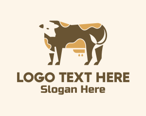 Milk - Dairy Cattle Farm logo design