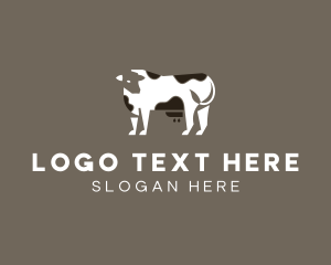 Dairy Cow Farm Logo