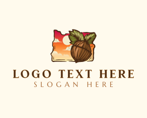 Western White Pine - Oregon Hazelnut Farming logo design